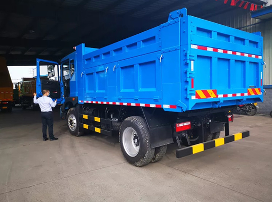 96kw 4x2 Single Cab Xe tải tự đổ hạng nặng Truyền dẫn bằng tay