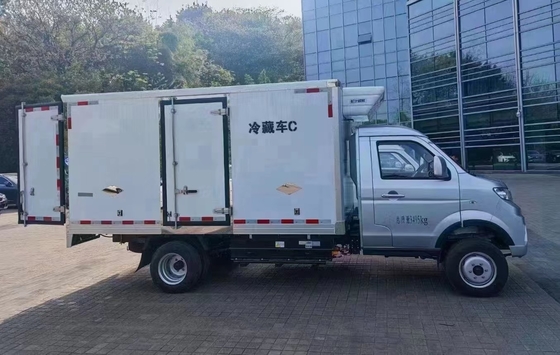 Xe tải điện mini đông lạnh 1.5T Tải xe tải đông lạnh để giao thực phẩm tươi sống