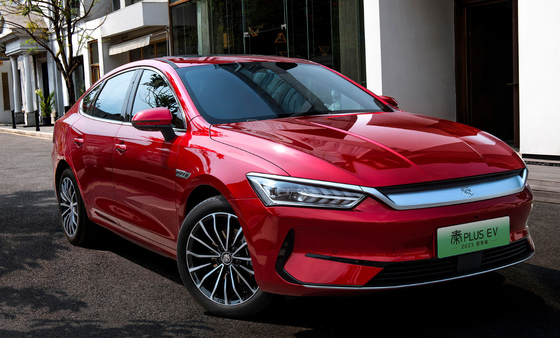 BYD Qin Plus Xe điện nguyên chất Xe EV mới Y2022 Phiên bản vô địch 420KM