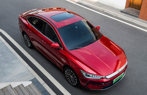 BYD Qin Plus Xe điện nguyên chất Xe EV mới Y2022 Phiên bản vô địch 420KM